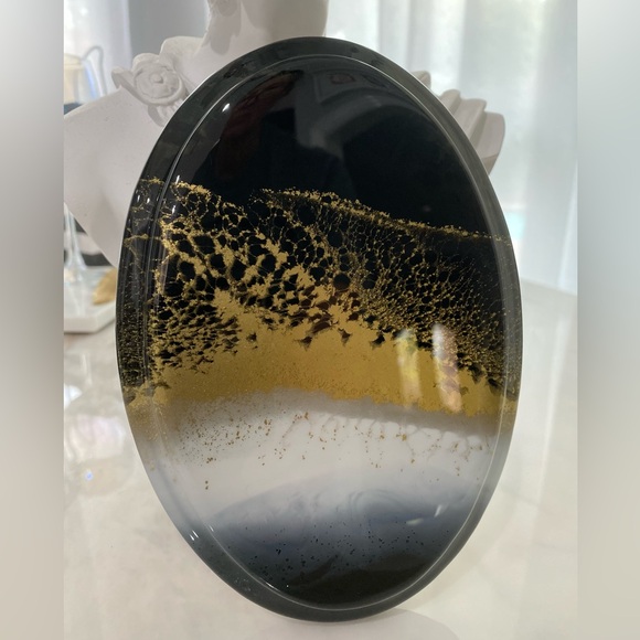 Contemporary Resin Art 7.5” X 5.5” - Picture 3 of 4